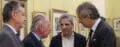 Funes de Rioja dialoga con Caputo en Casa Rosada, en enero de este año. Foto: NA.