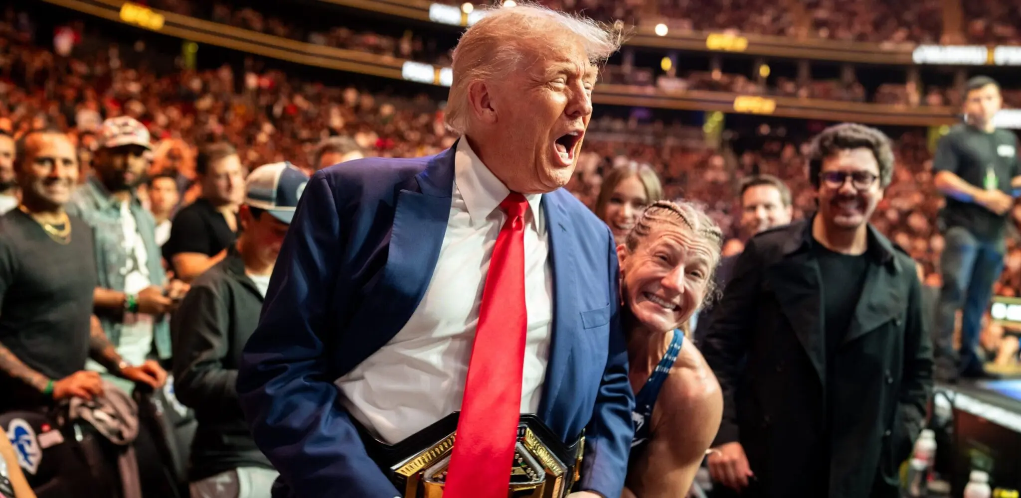 Trump este fin de semana en la UFC. Foto: Casa Blanca.