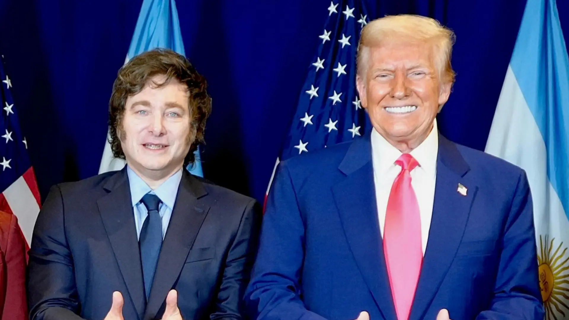 Milei junto al presidente de Estados Unidos, Donald Trump.