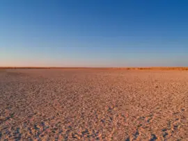 Parque nacional Makgadikgadi Pans, en Botsuana. Foto: Depositphotos.