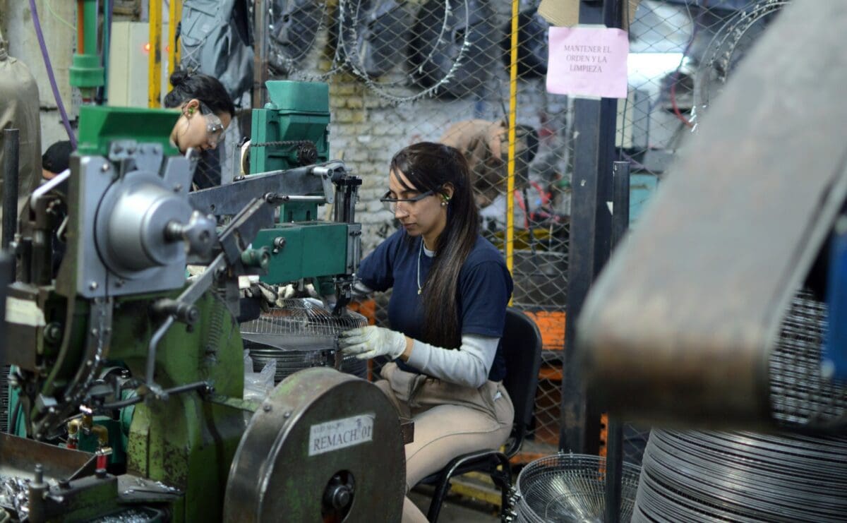 En julio, la industria utilizó el 58,2% de su capacidad instalada